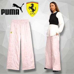 Puma x Scuderia Ferrari HP Premium Woven Pants - 632794-06 - Soft Pink - X-Small